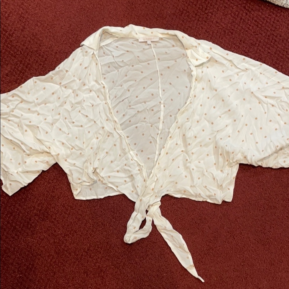 Tie front crop top